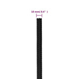 Boat Rope Full Black 10 mm 250 m Polypropylene 152509