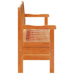 Outdoor Bench Brown 119 x 76 x 44cm Solid pine wood 4012184