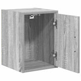 ZNTS Garage Wall Cabinets 2 pcs Grey Sonoma Engineered Wood 860618