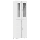 TV Cabinet Set FLORIN 3 pcs High Gloss White Engineered Wood 3397998