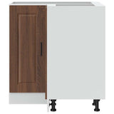 Kitchen Corner Base Cabinet "Porto" Brown Oak Engineered Wood 853994