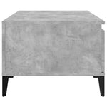 ZNTS Coffee Table Concrete Grey 90x50x36.5 cm Engineered Wood 821120
