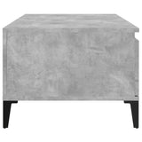 ZNTS Coffee Table Concrete Grey 90x50x36.5 cm Engineered Wood 821120