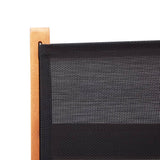 Garden Chair Set of 2 Black and natural 48692