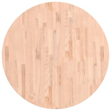 Table Top 90x1.5 cm Round Solid Wood Beech 355912