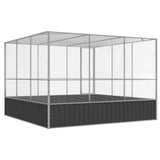 Aviary Silver 311x307x212 cm Steel 172586