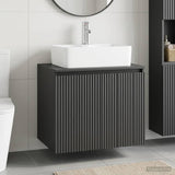 Bathroom Furniture Set Black Engineered Wood 3404321