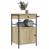 Kitchen Trolley Sonoma Oak 56x43x89.5 cm Engineered Wood 842392