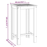 3 Piece Garden Bar Set Solid Wood Acacia 3154386