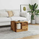 Coffee Table Old Wood 50x50x36 cm Engineered Wood 856848