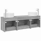 Bathroom Furniture Set 3 pcs Grey Sonoma 49.5 x 44.5 x 65.5 cm 3405944