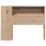 Headboard with Storage 90 cm Solid Wood Pine 855642