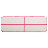 Inflatable Gymnastics Mat with Pump 500x100x20 cm PVC Pink 92682