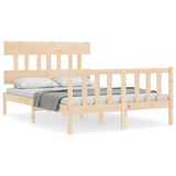 Bed Frame without Mattress 140x190 cm Solid Wood Pine 3193316