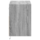 TV Wall Cabinet with LED Lights Grey Sonoma 80x31x45 cm 852332
