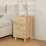 Bedside Cabinet Sonoma Oak 40x40x66 cm Engineered Wood 812081