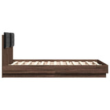 Bed Frame without Mattress Brown Oak 120x190 cm Small Double 3209967