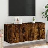TV Cabinet Wall-mounted Smoked Oak 100x30x41 cm 836970