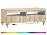 LED TV Cabinet Sonoma Oak Engineered Wood 896337
