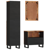 3 Piece Bathroom Furniture Set Solid Wood Reclaimed 3200639