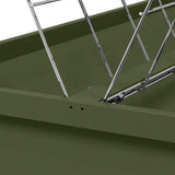 Livestock Feeder Olive Green 100 x 60 x 90 cm Cold-Rolled Steel 874658