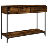 Console Table Smoked Oak 100x34.5x75 cm Engineered Wood 834172
