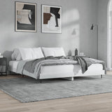 Bed Frame without Mattress High Gloss White 200x200 cm 832215