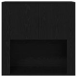 Highboard Black Oak 80 x 33 x 150 cm Engineered Wood 3334338