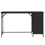 ZNTS Computer Desk Black 131x48x75 cm Engineered Wood 836218