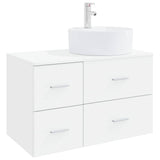 Bathroom Furniture Set 2 pcs White Engineered Wood 3403984