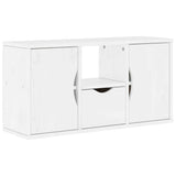 4 Piece TV Units with Storage ODDA White Solid Wood Pine 3365381