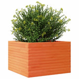 Garden Planter Wax Brown 70x70x45.5 cm Solid Wood Pine 847255