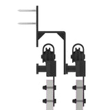 Sliding Door Hardware Kit 427 cm Steel Black 3295756