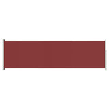 Patio Retractable Side Awning 180x600 cm Red 317967