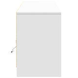 TV Cabinet with LED White 180x34x50 cm Engineered Wood 3307912
