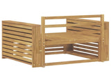 Outdoor Sofa Solid Acacia Wood White 3439141