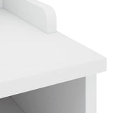 Hallway Bench SANDNES White 87x40x50 cm Solid Wood Pine 4010459