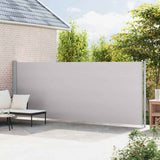 Patio Retractable Side Awning 180x614 cm Grey 317968