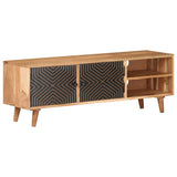 TV Cabinet 115x30x39 cm Solid Acacia Wood 322665