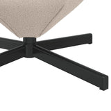 Egg Chair Light Grey 63 x 73 x 90 cm Fabric 42002768