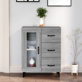 Sideboard Grey Sonoma 69.5x34x90 cm Engineered Wood 817367