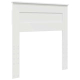 Bed Frame with Headboard White 90 x 190 cm Solid Pine Wood 3409799