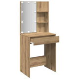 Dressing Table with LED Artisan Oak 60x40x140 cm 857000