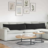 Sofa Pillows 2 pcs Black 145 x 40 cm Fabric 42013857