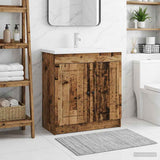 Bathroom under Sink Cabinet Old Wood 56 x 37.5 x 81 cm 890072