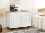 Sideboard Storage Cabinet, Modern Kitchen Cupboard with Double Doors and Drawers for Dining Room, T3398P329845
