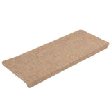 Stair Mats Self-adhesive 15 pcs 65x24.5x3.5 cm Beige 343476