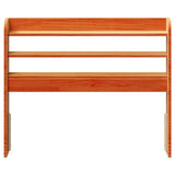 Headboard with Shelves Wax Brown 100 cm Solid Wood Pine 850961