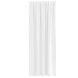 Blackout Curtains with Rings 2 pcs Bright White 260 x 140 cm 4107497
