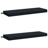 2-Piece Bench Cushions SOEST 2 pcs 100% Polyester Dark Blue 949673